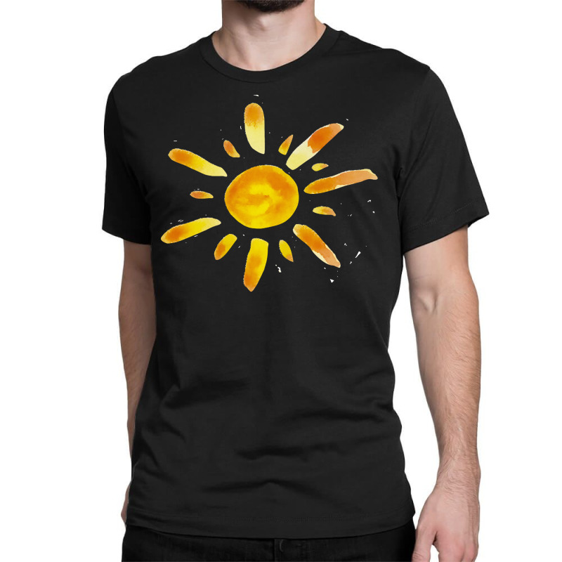 Watercolor Sun Classic T-shirt | Artistshot