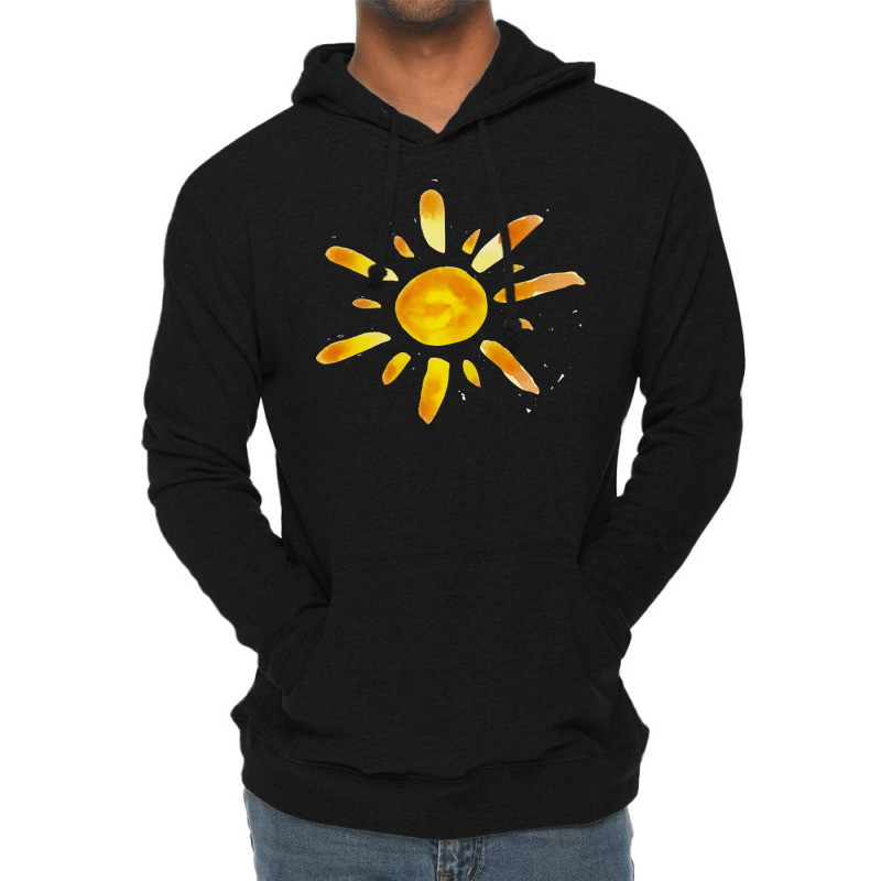 Watercolor Sun Lightweight Hoodie | Artistshot