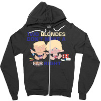 Boris Johnson And Donald Trump   Two Blondes Don't Make A Right Zipper Hoodie | Artistshot