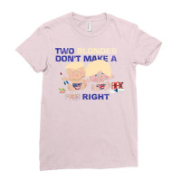 Boris Johnson And Donald Trump   Two Blondes Don't Make A Right Ladies Fitted T-shirt | Artistshot