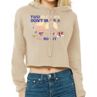 Boris Johnson And Donald Trump   Two Blondes Don't Make A Right Cropped Hoodie | Artistshot