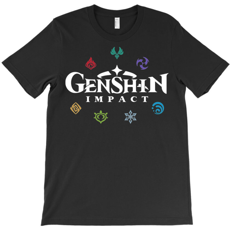 Genshin Impact Elements (colours) T-shirt | Artistshot