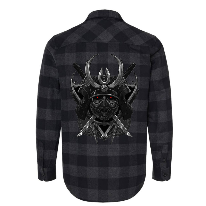 Trending Demon Samurai Helmet Japanese Warrior Flannel Shirt by Jerhogen528 | Artistshot