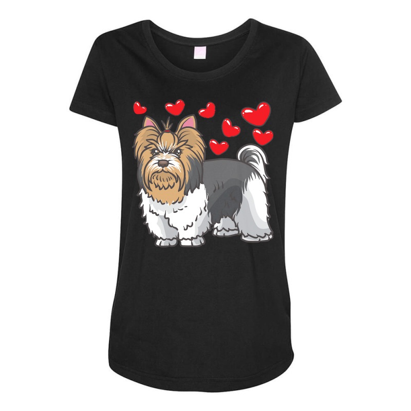 Dog Lover T  Shirt Biewer Yorkshire Terrier Dogs T  Shirt Maternity Scoop Neck T-shirt by alfred65565 | Artistshot