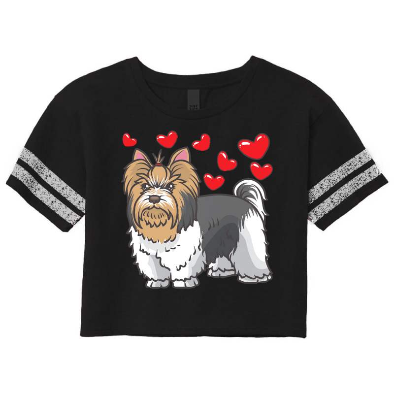 Dog Lover T  Shirt Biewer Yorkshire Terrier Dogs T  Shirt Scorecard Crop Tee by alfred65565 | Artistshot