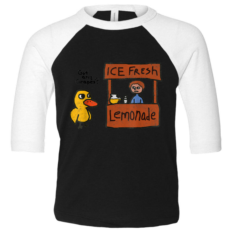 Ice Fresh Lemonade Got Any Grapes Duck Funny Gift T Shirt Toddler 3/4 Sleeve Tee by matheeishilo | Artistshot