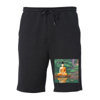 Cartoon Buddha Statue Art Fleece Short | Artistshot