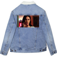 Jennifer's Body Sticker Unisex Sherpa-lined Denim Jacket | Artistshot