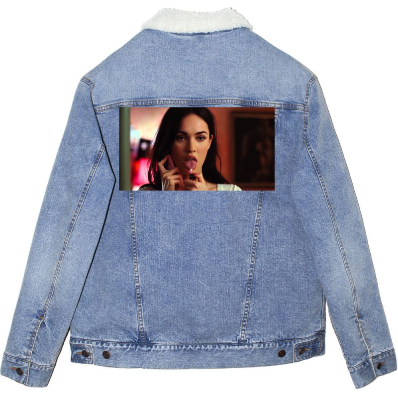 Jennifer's Body Sticker Unisex Sherpa-Lined Denim Jacket by salayobatrazf | Artistshot