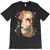 Trending Kokeshis Mother And Child Of Klimt T-shirt | Artistshot