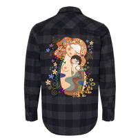 Trending Kokeshis Mother And Child Of Klimt Flannel Shirt | Artistshot