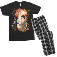 Trending Kokeshis Mother And Child Of Klimt Men's T-shirt Pajama Set | Artistshot