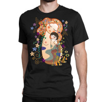 Trending Kokeshis Mother And Child Of Klimt Classic T-shirt | Artistshot