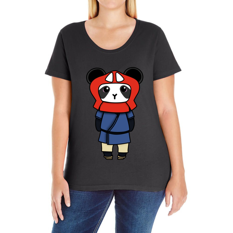 Ashitaka Panda Ladies Curvy T-Shirt by STEVEHICKS | Artistshot