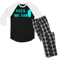 Freeze Your Brain  Heathers Men's 3/4 Sleeve Pajama Set | Artistshot