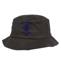 Grey Warden Athletic Department  Dragon Age Gym Shirt Style  Navy Prin Bucket Hat | Artistshot