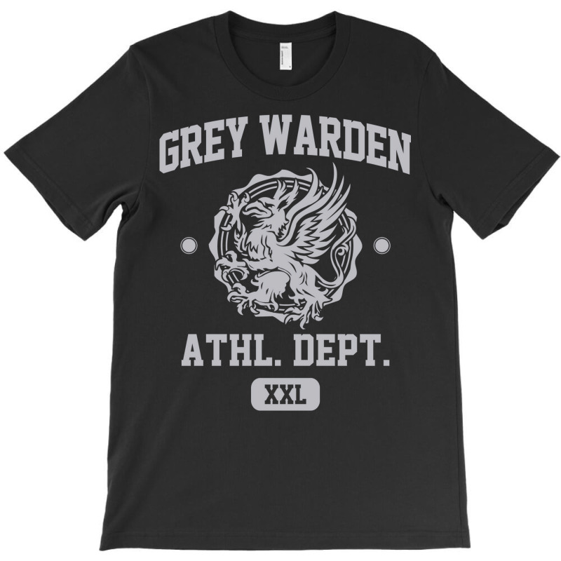 Grey Warden Athletic Department  Dragon Age Gym Shirt Style  Silver Pr T-Shirt by borlapleenazr | Artistshot