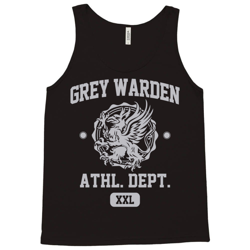 Grey Warden Athletic Department  Dragon Age Gym Shirt Style  Silver Pr Tank Top by borlapleenazr | Artistshot