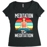 Trending Yoga Meditation Namaste Yogi Spiritual Meditate-yckqh Women's Triblend Scoop T-shirt | Artistshot