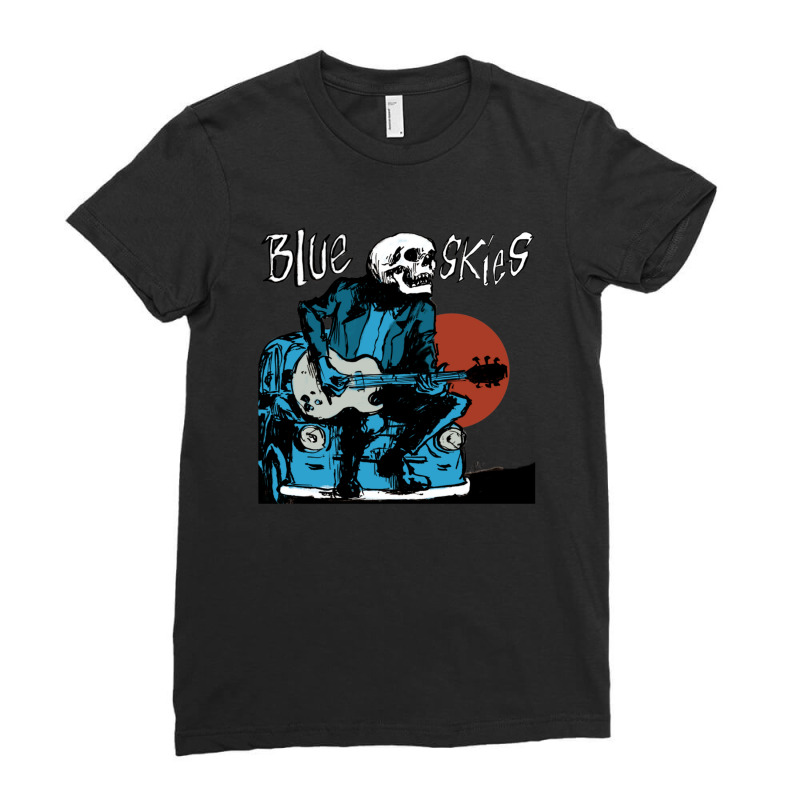 Blue Skies Tim Timebomb Ladies Fitted T-Shirt by LindaMarisa | Artistshot