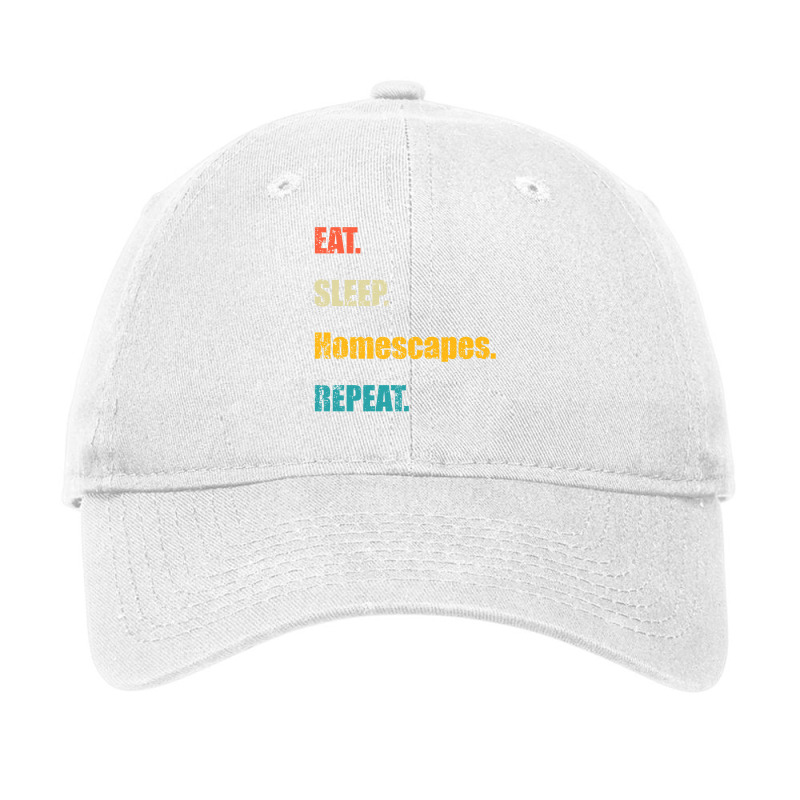 Eat Sleep Homescapes Repeat Adjustable Cap by aytheldelhiw | Artistshot