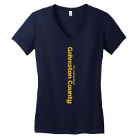 It's A Sunny Day In Galveston County T Shirt Women's V-neck T-shirt | Artistshot