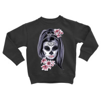 Day Of The Dead Calavera Girl Painted Mask T Shirt Toddler Sweatshirt | Artistshot