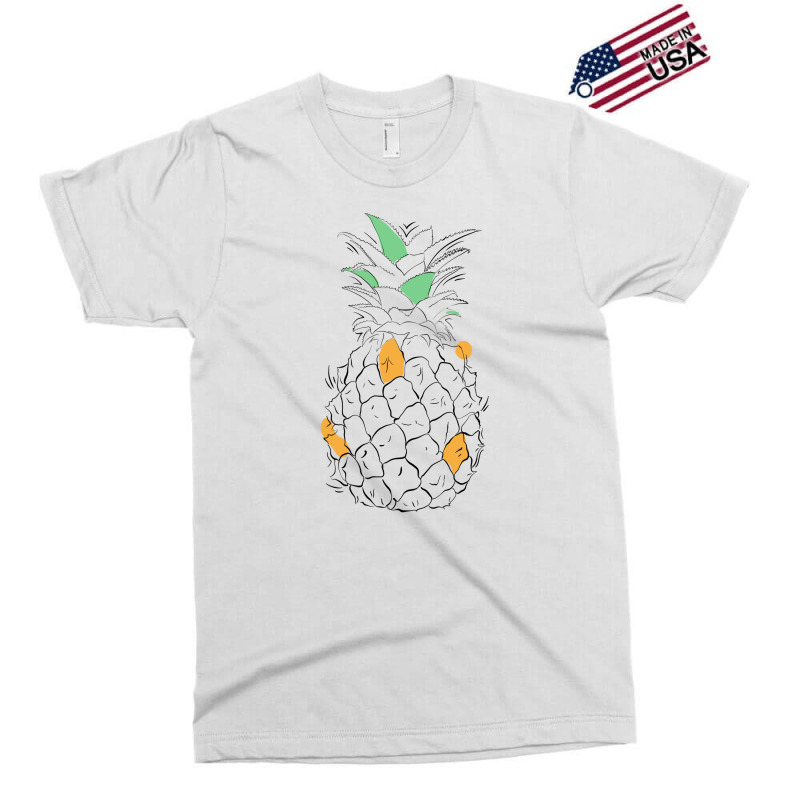 Pineapple Line Art Exclusive T-shirt by autlu2024 | Artistshot