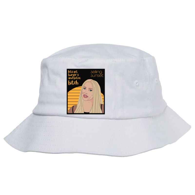 Oppenheim,let's Get Burgers And Botox Bucket Hat | Artistshot