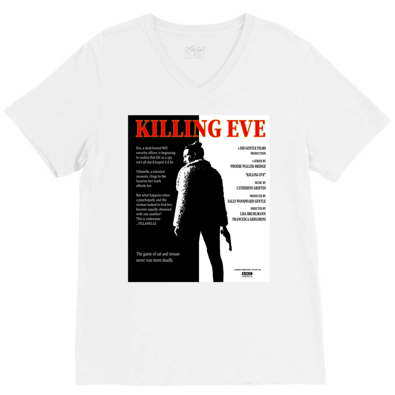 Killing Eve Movie Poster V-Neck Tee by jepaceylqnb | Artistshot