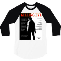 Killing Eve Movie Poster 3/4 Sleeve Shirt | Artistshot