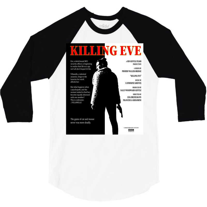 Killing Eve Movie Poster 3/4 Sleeve Shirt by jepaceylqnb | Artistshot