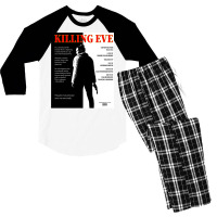 Killing Eve Movie Poster Men's 3/4 Sleeve Pajama Set | Artistshot