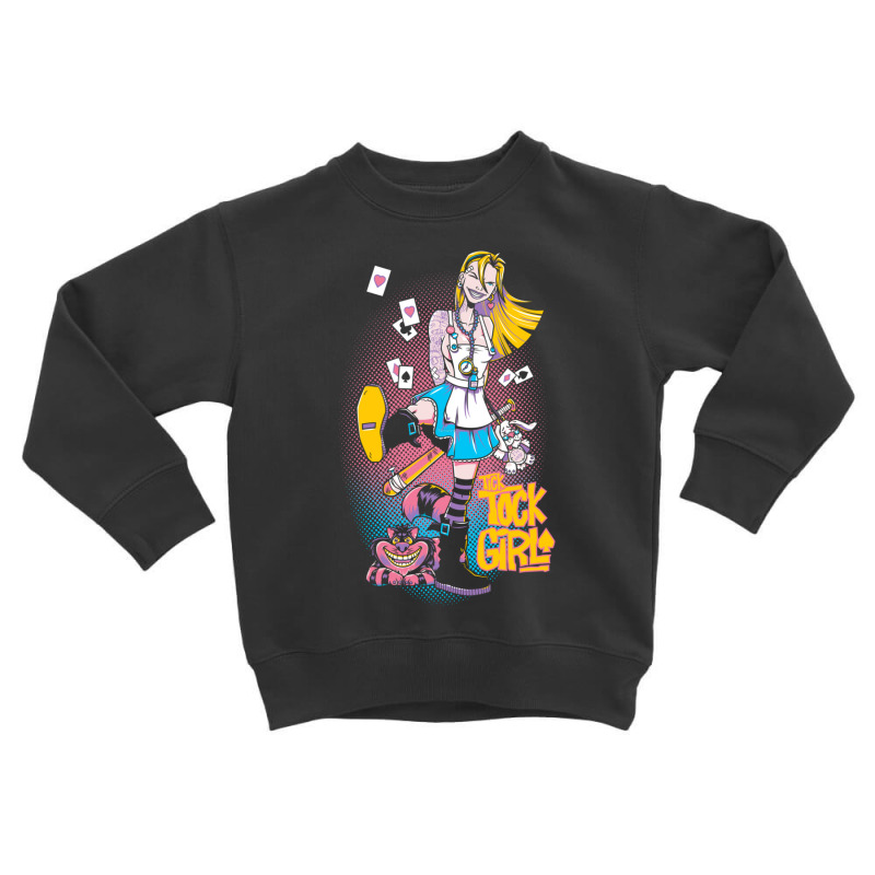 Tick Tock Girl Toddler Sweatshirt by kakashop | Artistshot