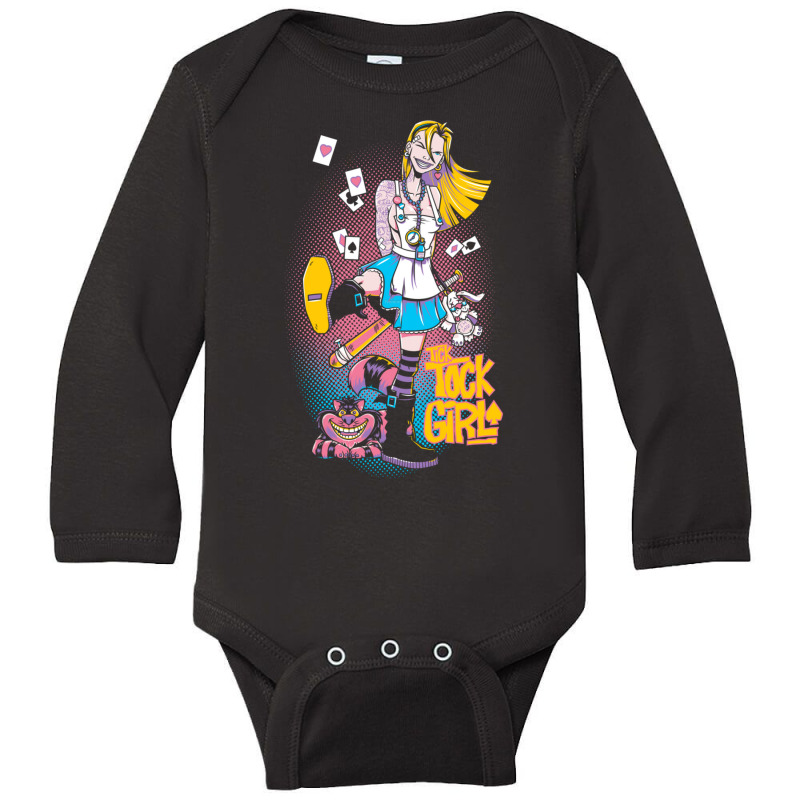 Tick Tock Girl Long Sleeve Baby Bodysuit by kakashop | Artistshot