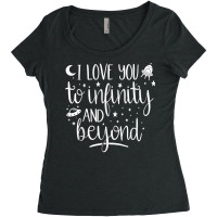 I Love You To Infinity And Beyond Valentine Day Couple Gift T Shirt Women's Triblend Scoop T-shirt | Artistshot