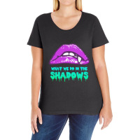 Limited Edition What We Do In The Shadows Vamp Lips Ladies Curvy T-shirt | Artistshot