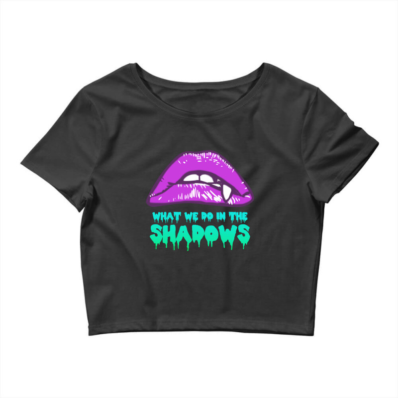 Limited Edition What We Do In The Shadows Vamp Lips Crop Top by Berrios Crisp | Artistshot