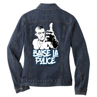 La Haine The Hate Anti Police Acab Movies Film France French Paris Hip Ladies Denim Jacket | Artistshot