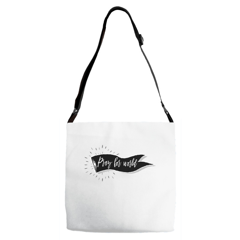 Pray For World  For Light Adjustable Strap Totes | Artistshot