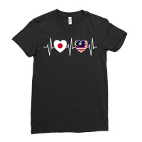 Japan And Malaysia Malaysian Flag Flags T Shirt Ladies Fitted T-shirt | Artistshot