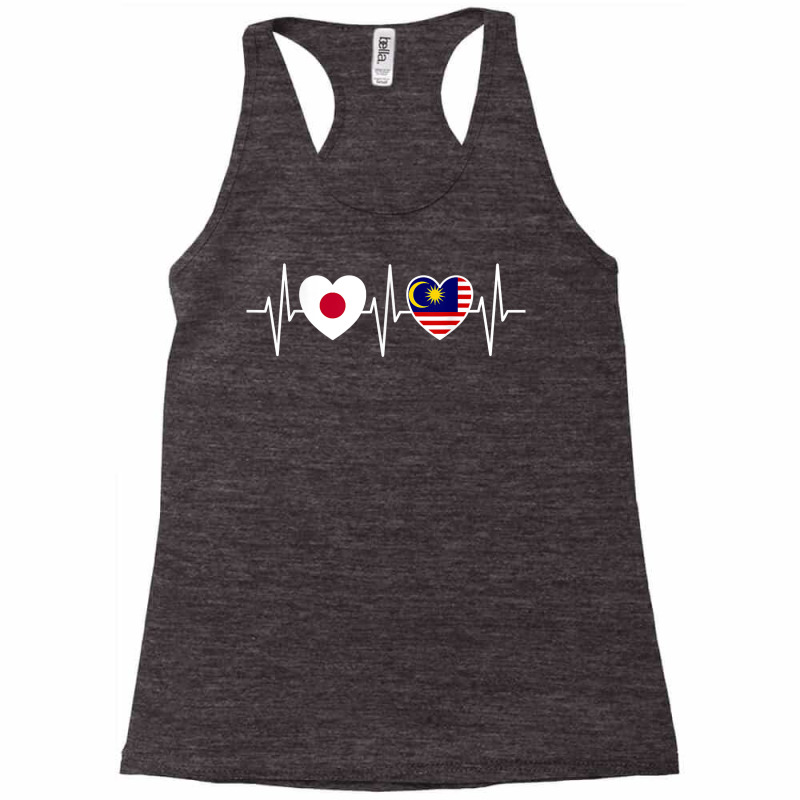 Japan And Malaysia Malaysian Flag Flags T Shirt Racerback Tank by casimircorjki0 | Artistshot