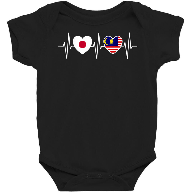 Japan And Malaysia Malaysian Flag Flags T Shirt Baby Bodysuit by casimircorjki0 | Artistshot