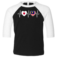 Japan And Malaysia Malaysian Flag Flags T Shirt Toddler 3/4 Sleeve Tee | Artistshot