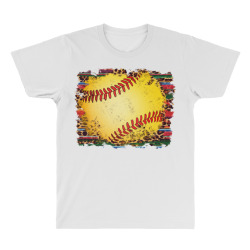 sports softball background All Over Men's T-shirt | Artistshot