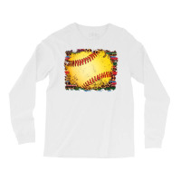 Sports Softball Background Long Sleeve Shirts | Artistshot