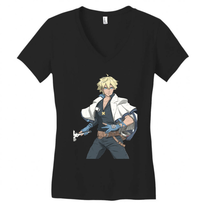 Sin Kiske Guilty Gear Strive 16 Women's V-Neck T-Shirt by apolitery | Artistshot