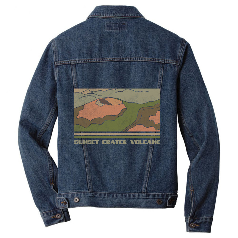 Limited Edition Sunset Crater Volcano National Monument Nature Lover V Men Denim Jacket by poppyallen | Artistshot