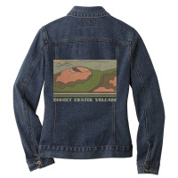 Limited Edition Sunset Crater Volcano National Monument Nature Lover V Ladies Denim Jacket | Artistshot