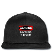 Warning Don't Read This Dumb Joke Printed Hat | Artistshot